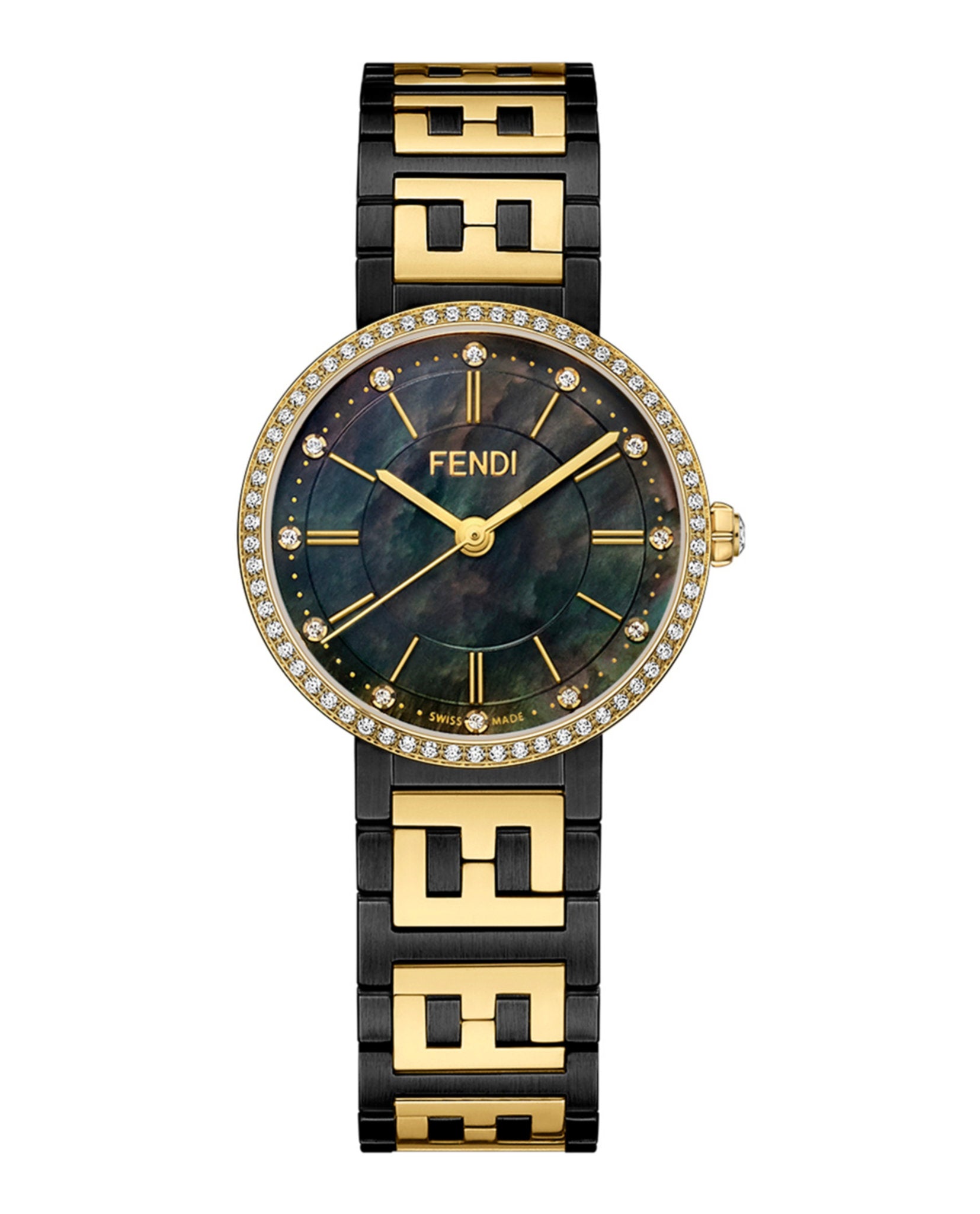 Fendi Fendi Womens  Two Tone 29mm Bracelet Fashion Watch