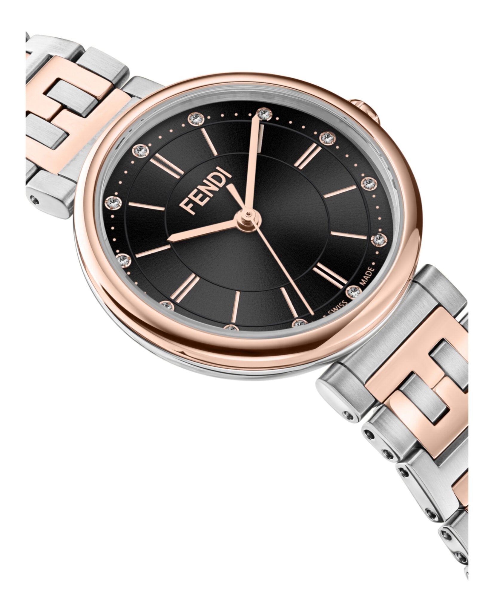 Fendi Womens Forever Fendi Rose Gold 29mm Bracelet Fashion Watch