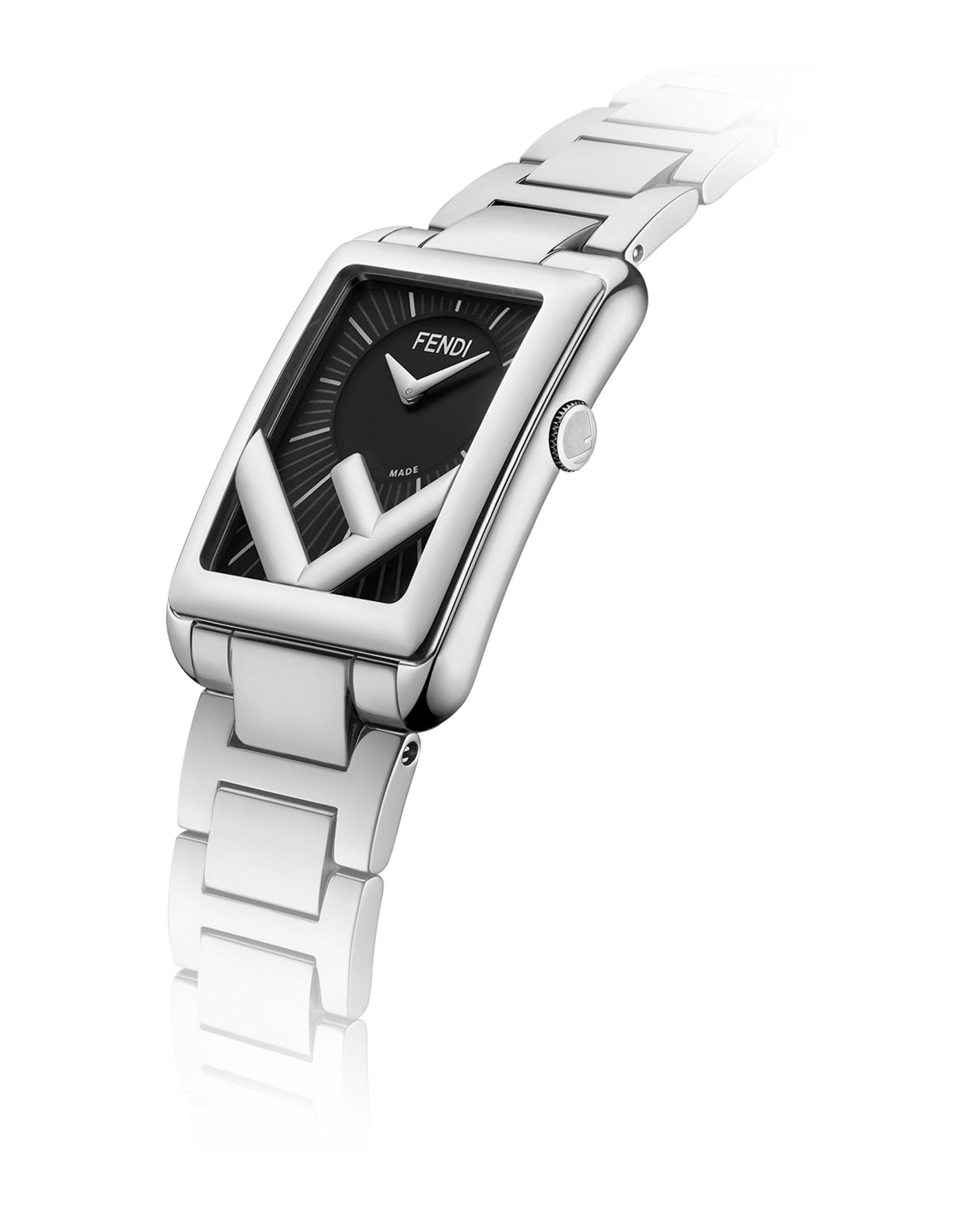 Fendi Fendi Womens  Stainless Steel 22.5mm Bracelet Fashion Watch