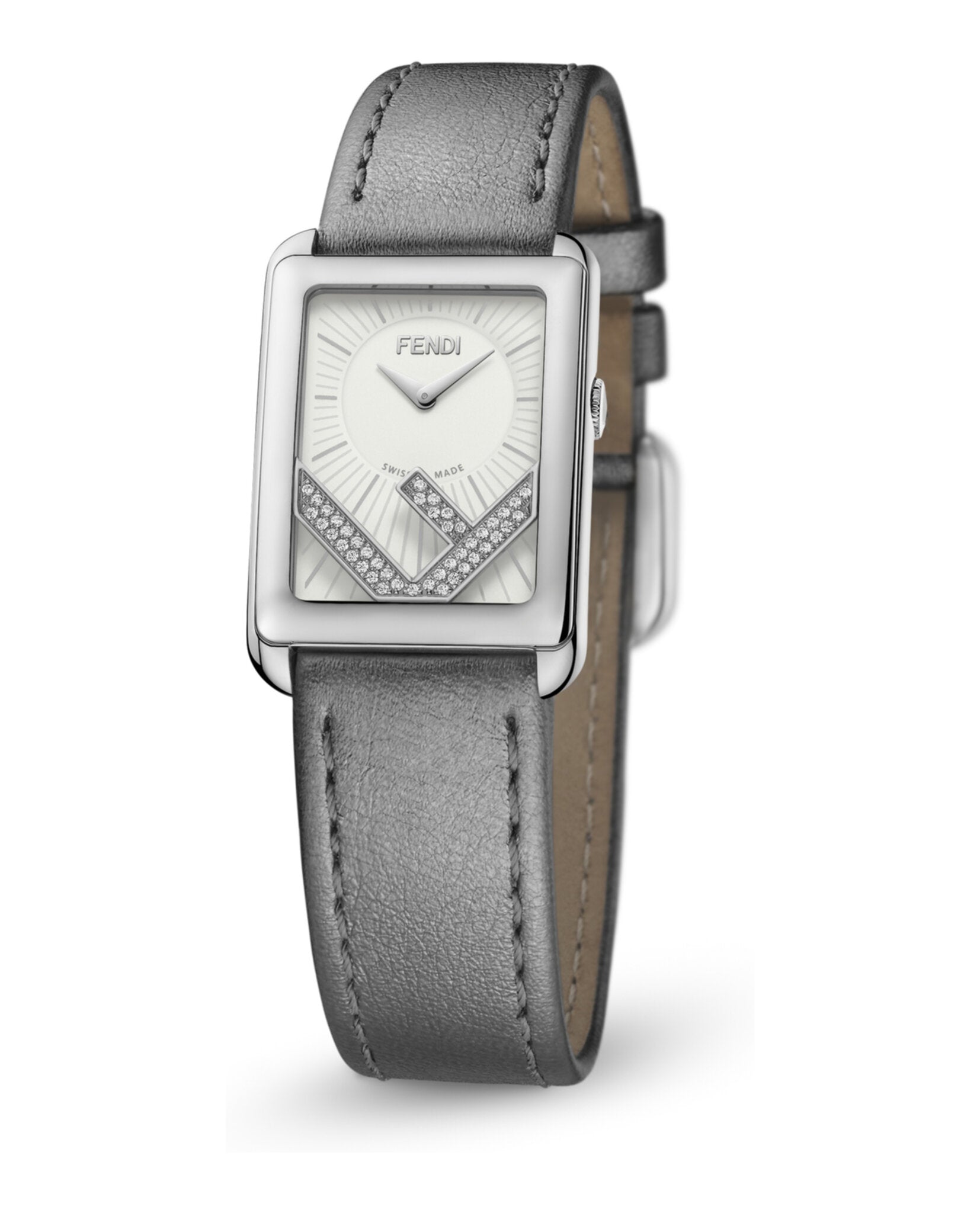 Fendi Womens Stainless Steel 34mm Strap Fashion Watch
