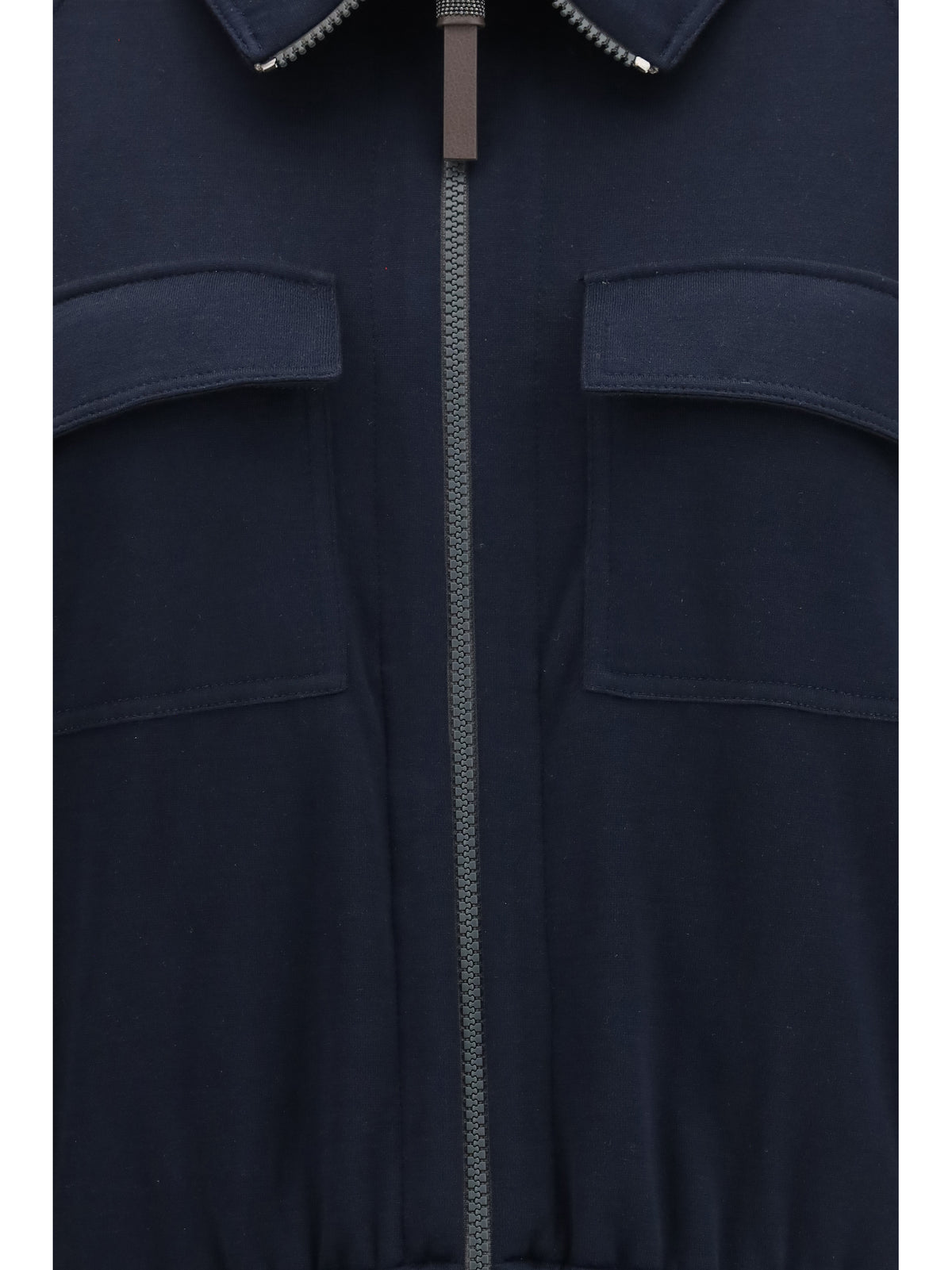 Brunello Cucinelli Women High-Neck Sweatshirt In Cotton And Silk Blend