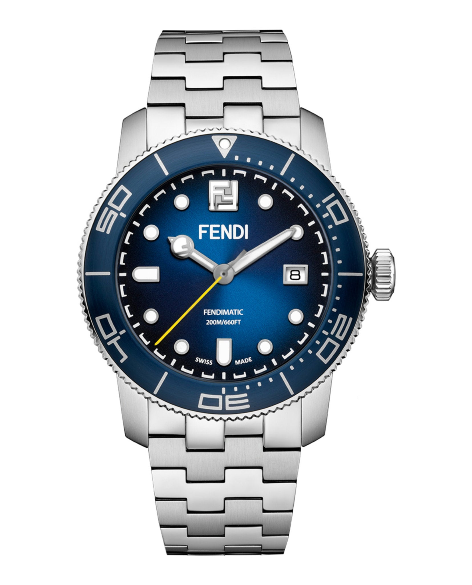 Fendi Fendi Mens  Stainless Steel 42mm Bracelet Fashion Watch