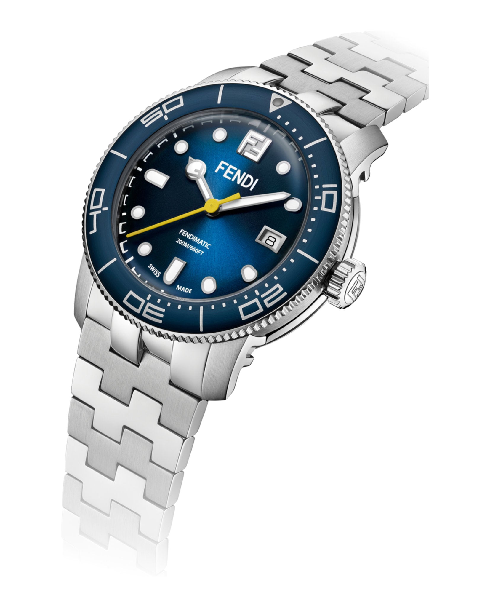 Fendi Fendi Mens  Stainless Steel 42mm Bracelet Fashion Watch