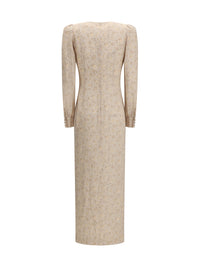 ALESSANDRA RICH Alessandra Rich Women Jacquard Draped Dress With Flounces