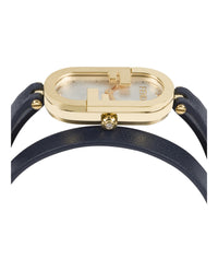 Fendi Womens Gold 15mm Strap Fashion Watch