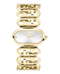 Fendi Womens Gold 28mm Bracelet Fashion Watch Gold
