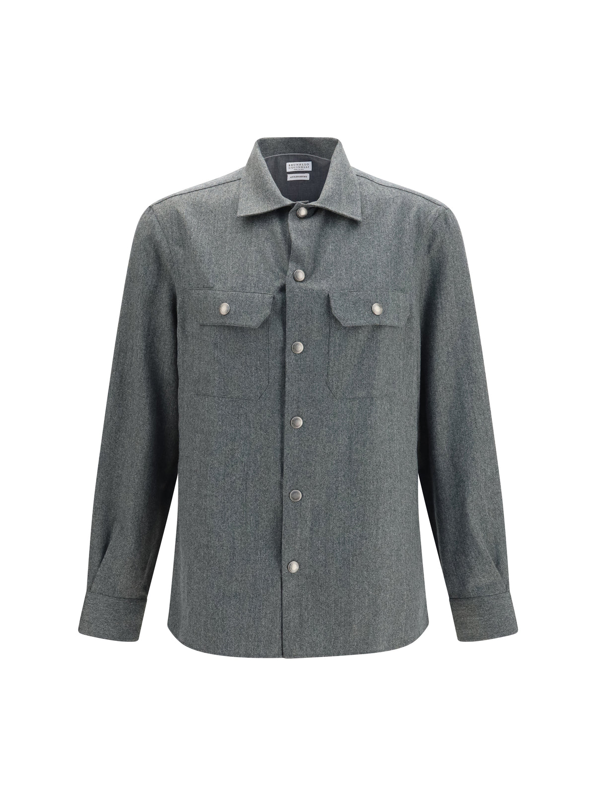 Brunello Cucinelli Men Virgin Wool Shirt