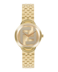 Fendi Fendi Womens  Gold 30mm Bracelet Fashion Watch