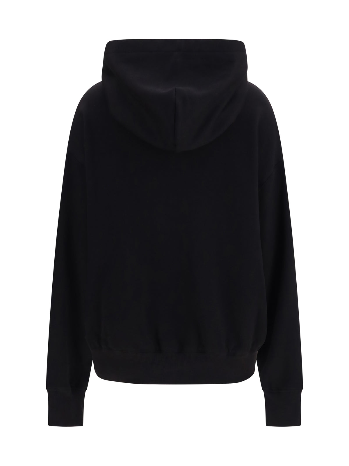 Dolce & Gabbana Women Cotton Hooded Sweatshirt With Logo Patch
