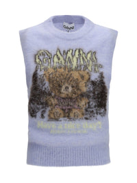 GANNI Ganni Women Teddy Brushed Alpaca Vest