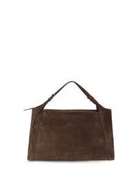 Brunello Cucinelli Women Sartorial Suede Shoulder Bag