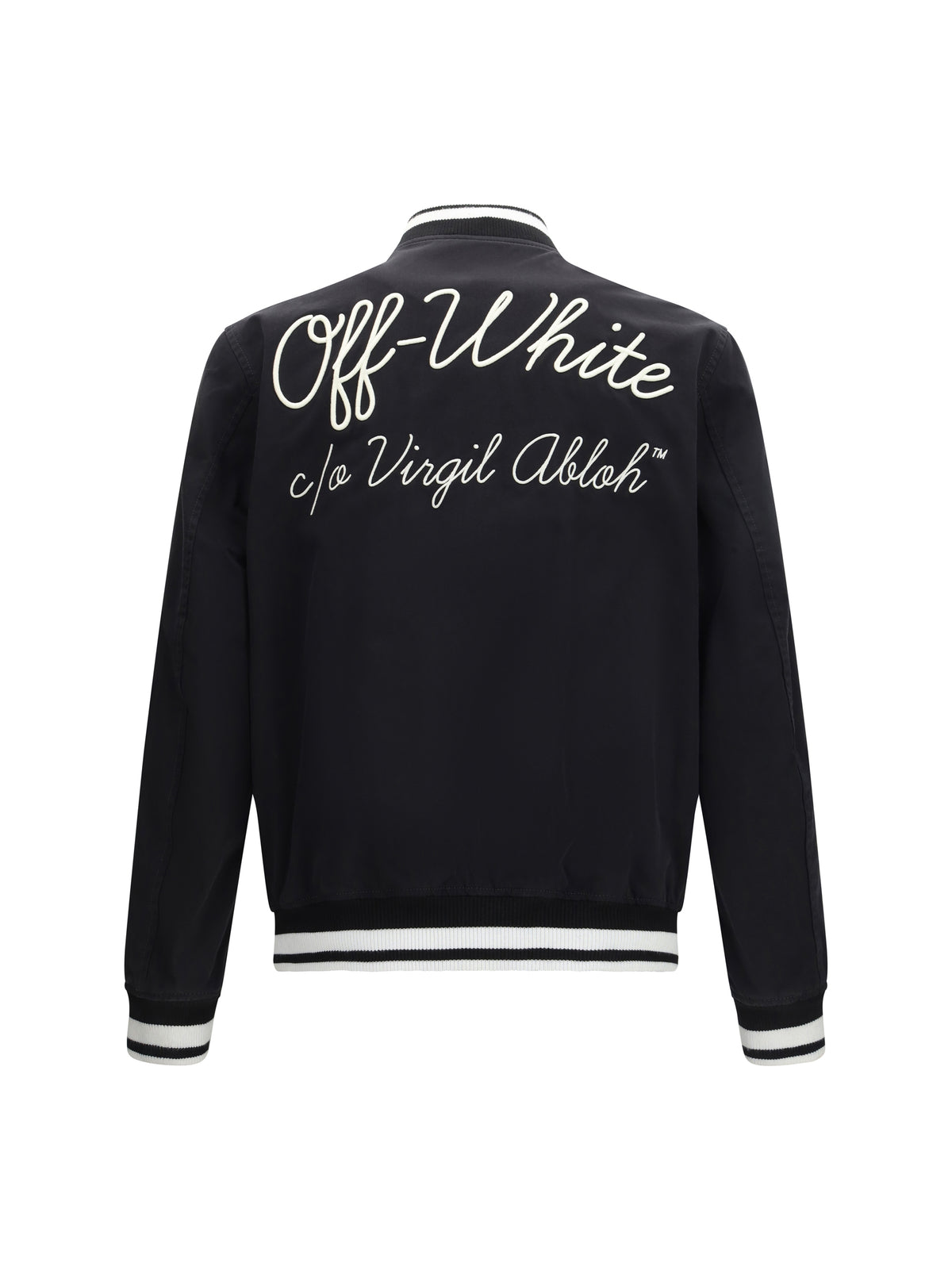 Off-White Men Script Cotgab Souvenir Varsity Jacket