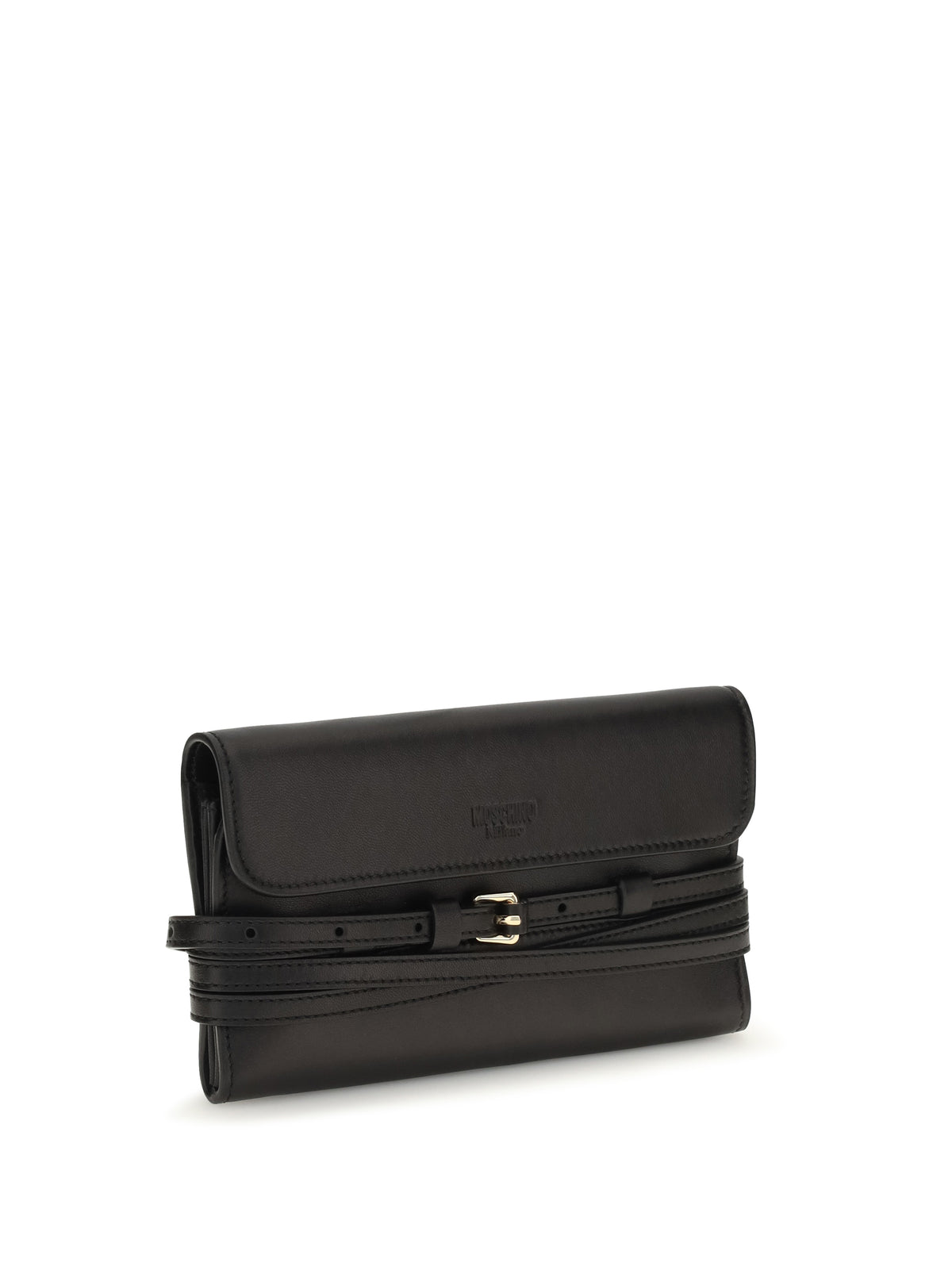 MOSCHINO Moschino Women Leather Wallet With Buckle Detail
