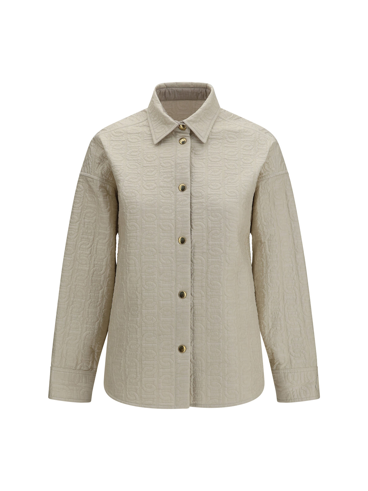 Moncler Women Quilted Chain Motif Padded Shirt Jacket