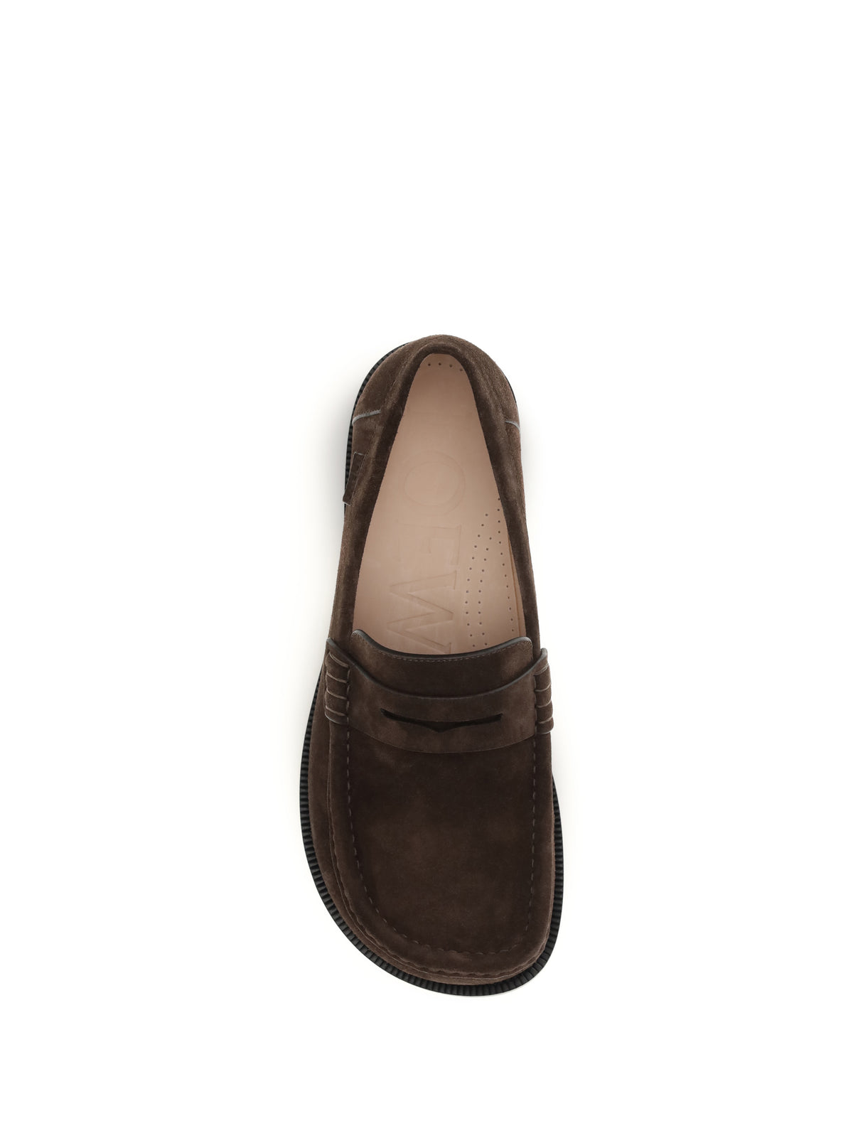 LOEWE Loewe Men Campo Suede Calfskin Loafers