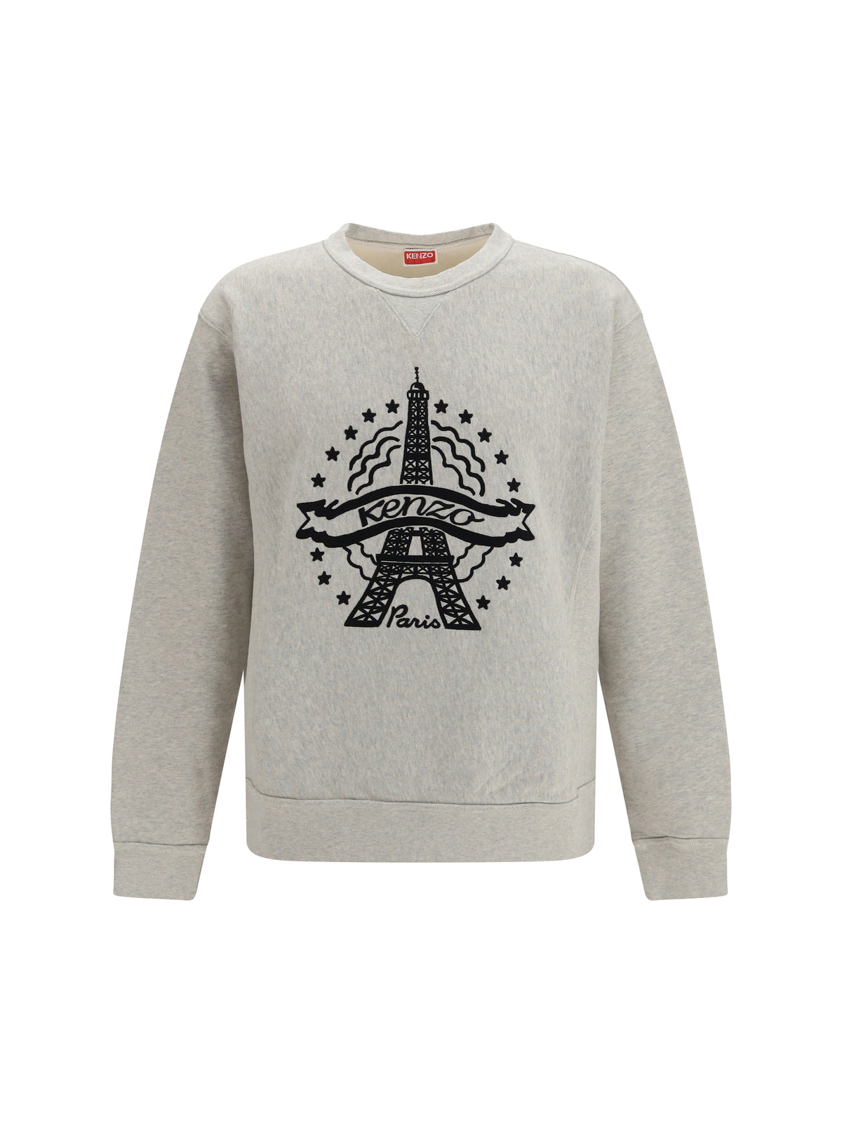 Kenzo Men Kenzo Eiffel Tower Design Cotton Sweatshirt