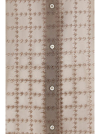 BRUNELLO CUCINELLI Brunello Cucinelli Women Sheer Checked Shirt