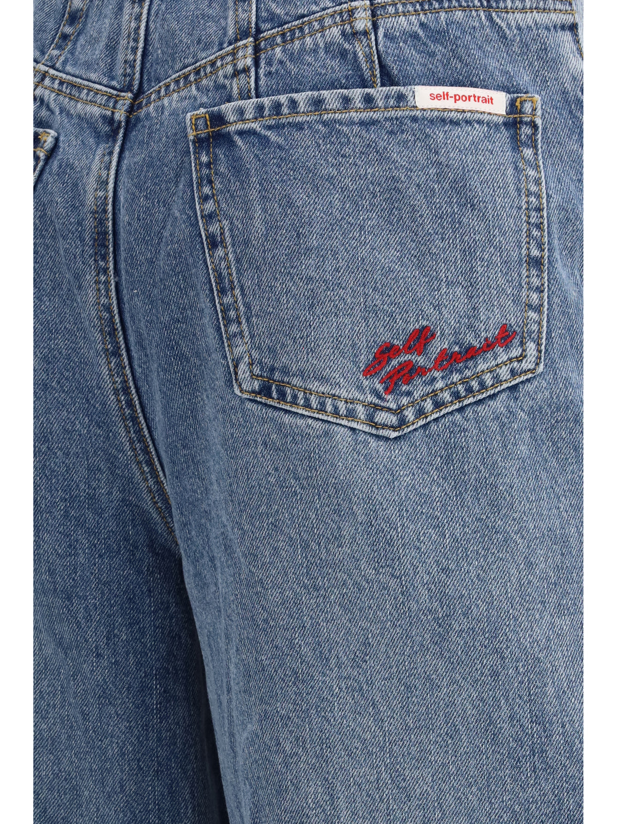 SELF-PORTRAIT Self-Portrait Women Barrel Leg Jeans