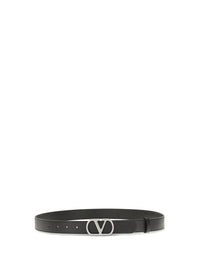 VALENTINO GARAVANI Valentino Garavani Men Vlogo Signature Leather Belt