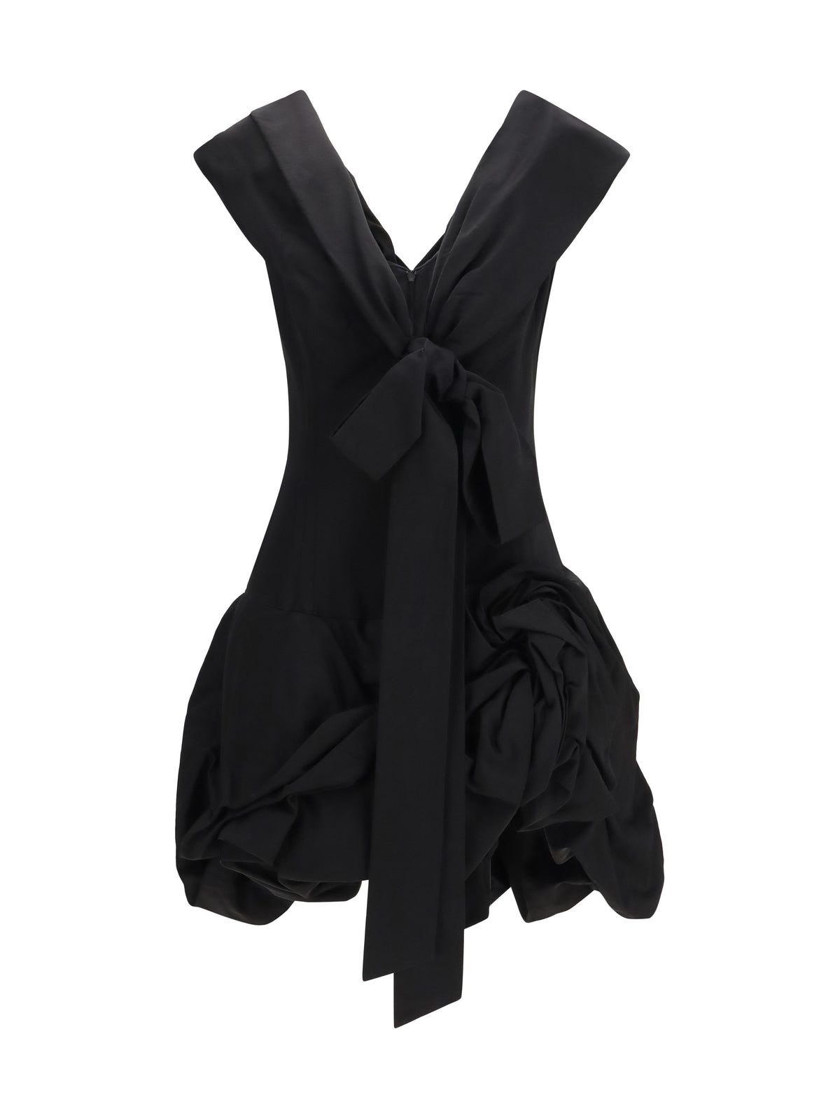 MAGDA BUTRYM Magda Butrym Women Midi Dress With Draped Shawl Collar