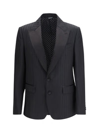 Dolce & Gabbana Men Striped Peak-Lapel Blazer