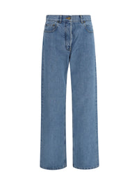 THOM BROWNE Thom Browne Women Straight-Leg Selvedge Cotton Jeans With Adjustable Back Strap