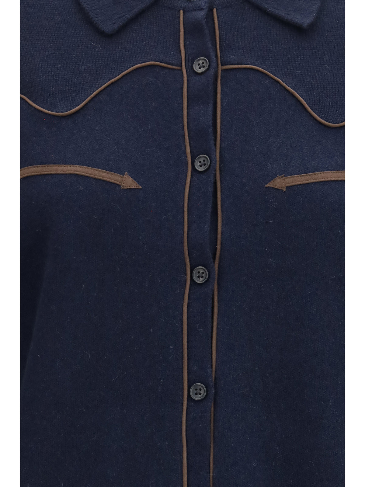GUEST IN RESIDENCE Guest In Residence Women Cropped Western Cashmere Shirt