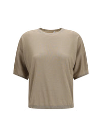 BRUNELLO CUCINELLI Brunello Cucinelli Women Short-Sleeve Cashmere And Silk Sweater