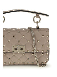 Valentino Garavani Women Rockstud Spike Mini Top Handle Bag In Nappa