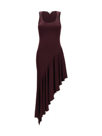 Alaïa Women Asymmetric Fluid Jersey Dress