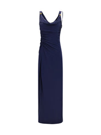 Versace Women Long Dress In Soft Viscose Jersey
