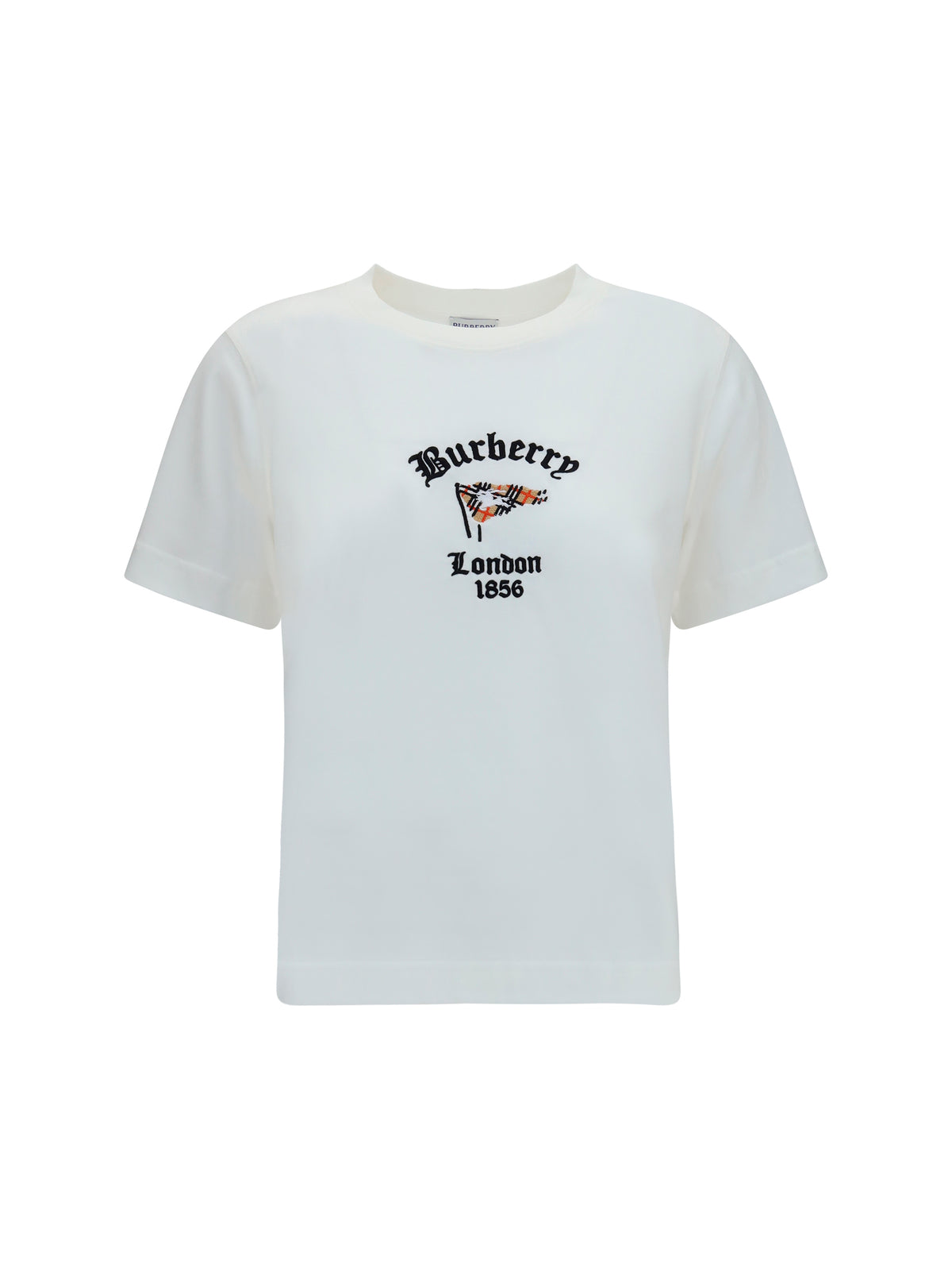 BURBERRY Burberry Women Cotton T-Shirt With Check Flag
