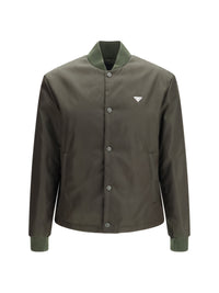 Prada Men Nylon Bomber Jacket