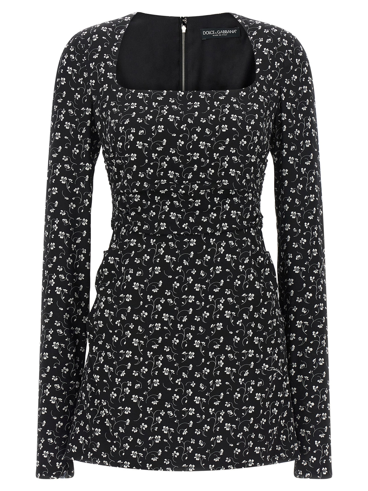 Dolce & Gabbana Women Black Flower Dress
