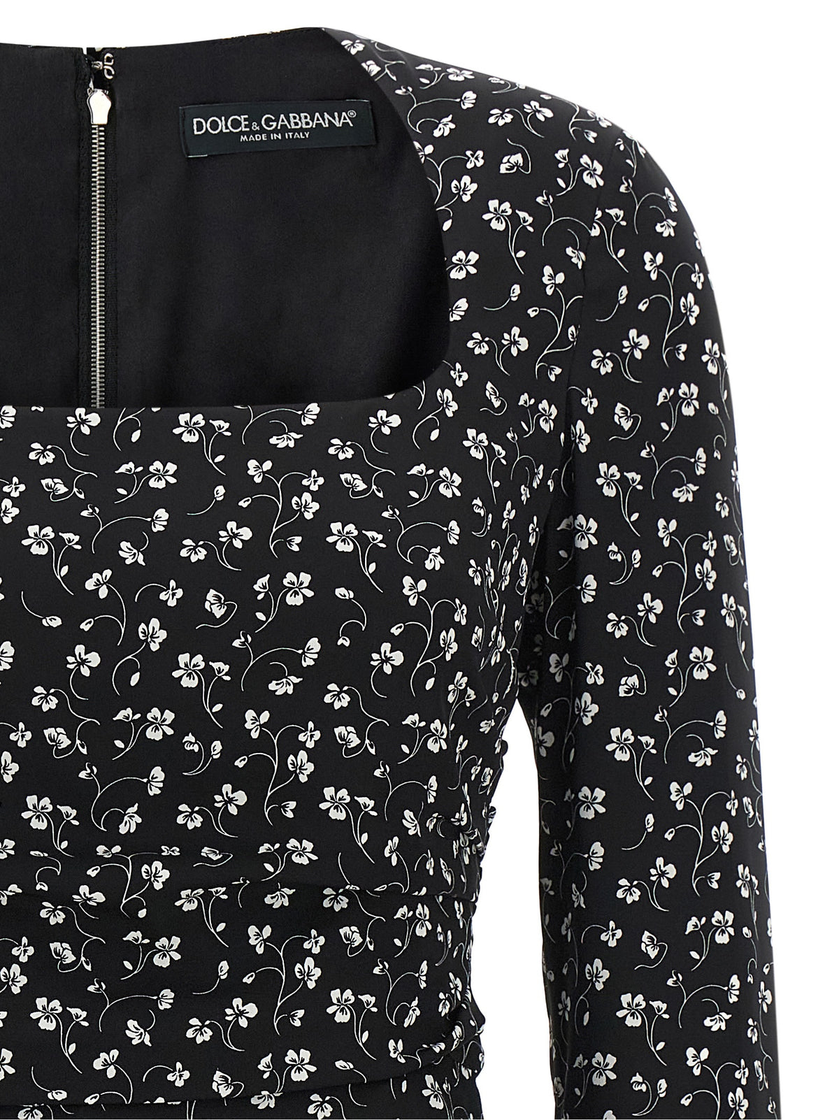 Dolce & Gabbana Women Black Flower Dress