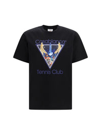 CASABLANCA Casablanca Men Tennis Club Monde Perdu Print T-Shirt
