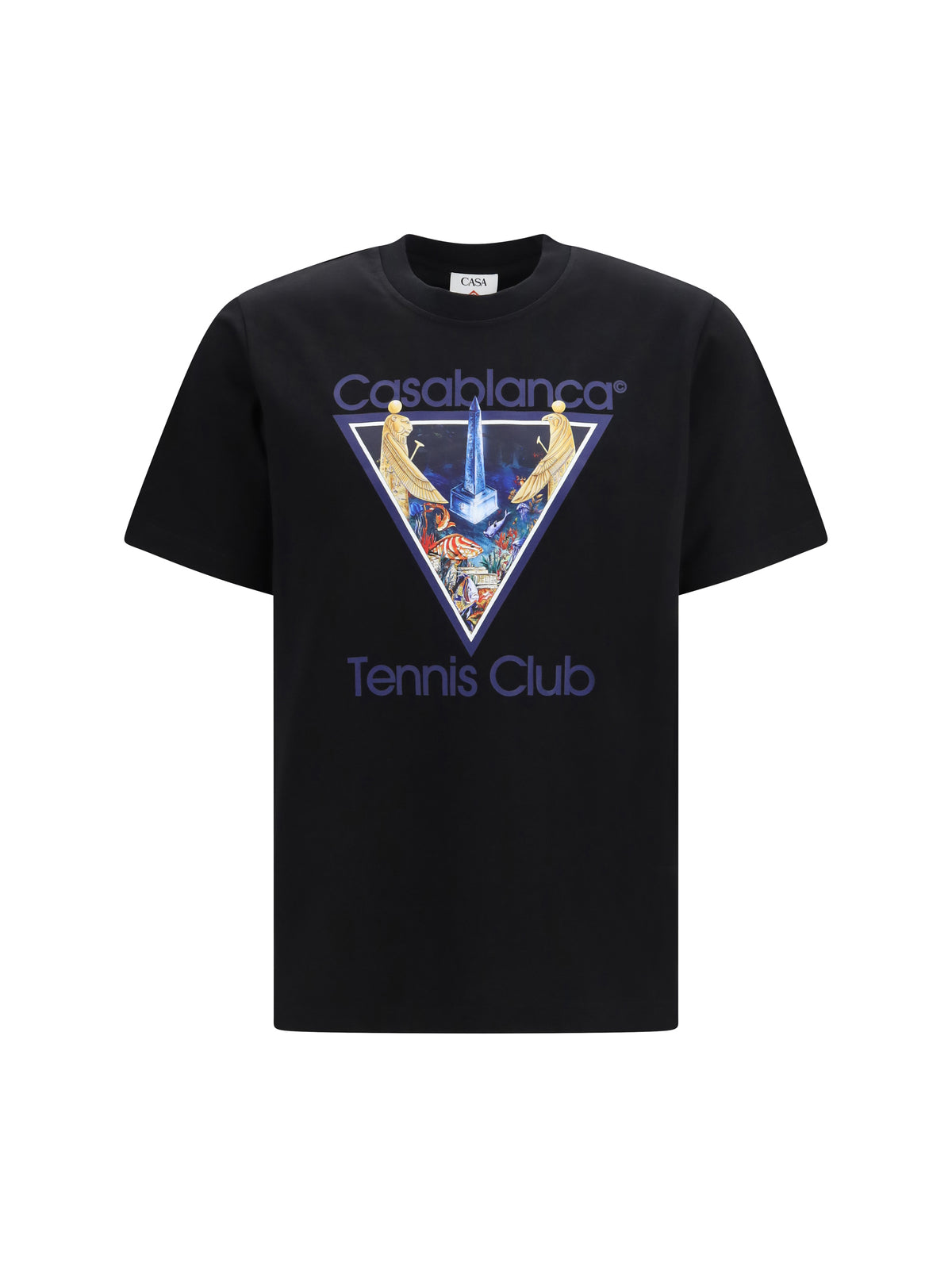 CASABLANCA Casablanca Men Tennis Club Monde Perdu Print T-Shirt