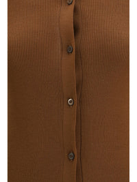 Prada Women Ribbed Wool Cardigan