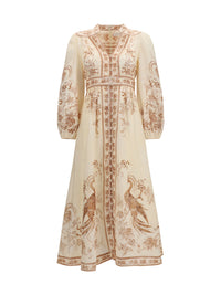 ZIMMERMANN Zimmermann Women Indra Plunge Floral Dress