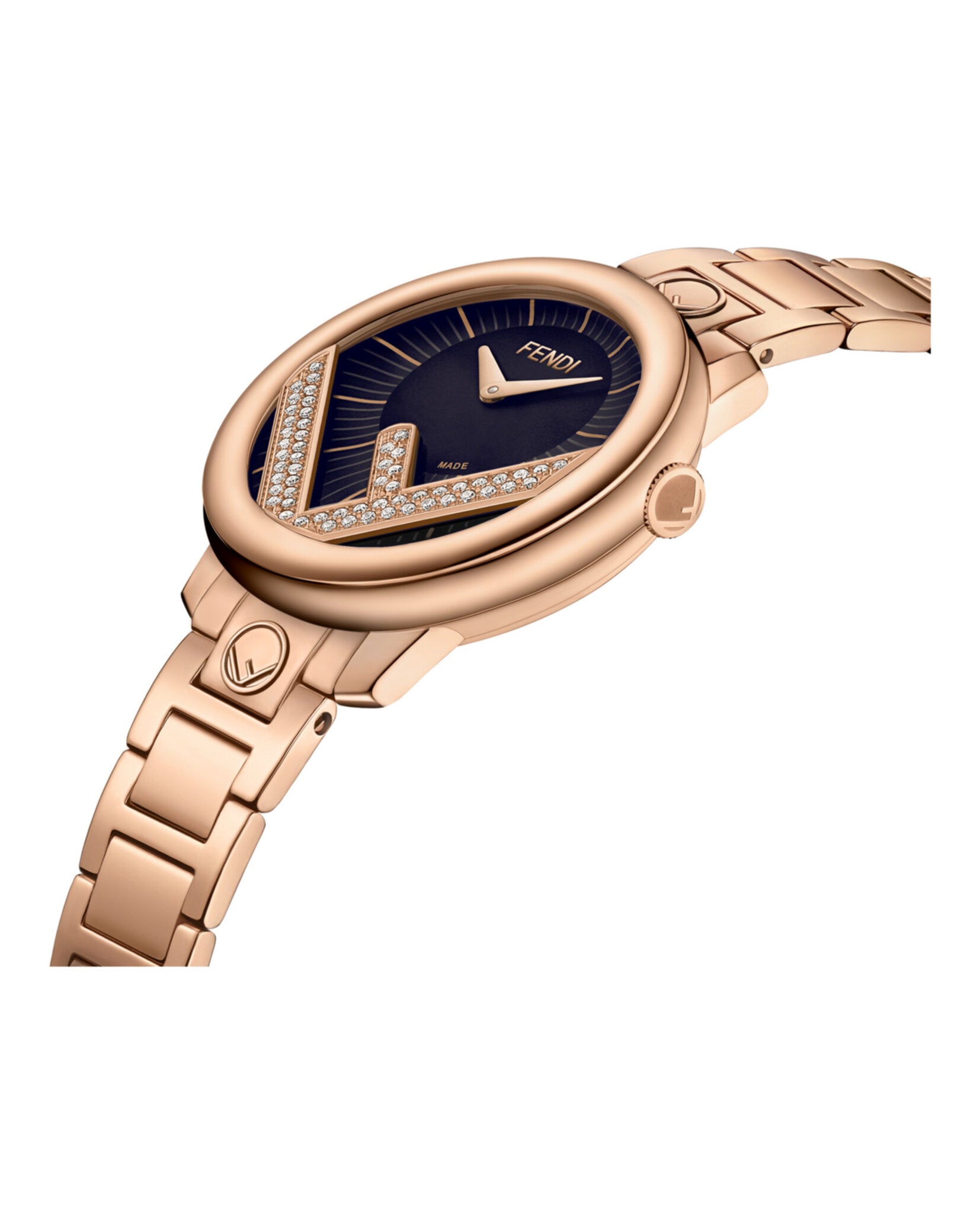 SALE！！FENDI レディース腕時計 ローズゴールド Fendi Womens Rose Gold 28mm Bracelet Fashion Watch – Bluefly