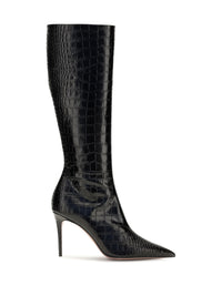 Paris Texas Women Vera Crocodile-Effect Leather Knee-High Boots