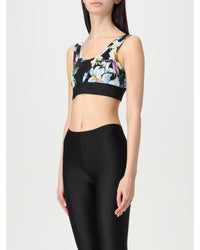 Dolce & Gabbana Floral Print Sports Bra Women Black Tops