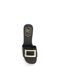 ROGER VIVIER Roger Vivier Women Leather Slide Sandals