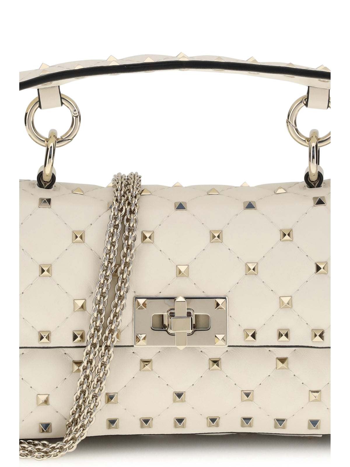 Valentino Garavani Women Rockstud Spike Mini Top Handle Bag In Nappa