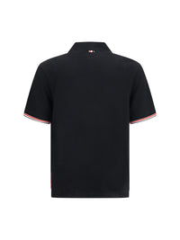 Thom Browne Men Rwb Striped Short-Sleeve Polo
