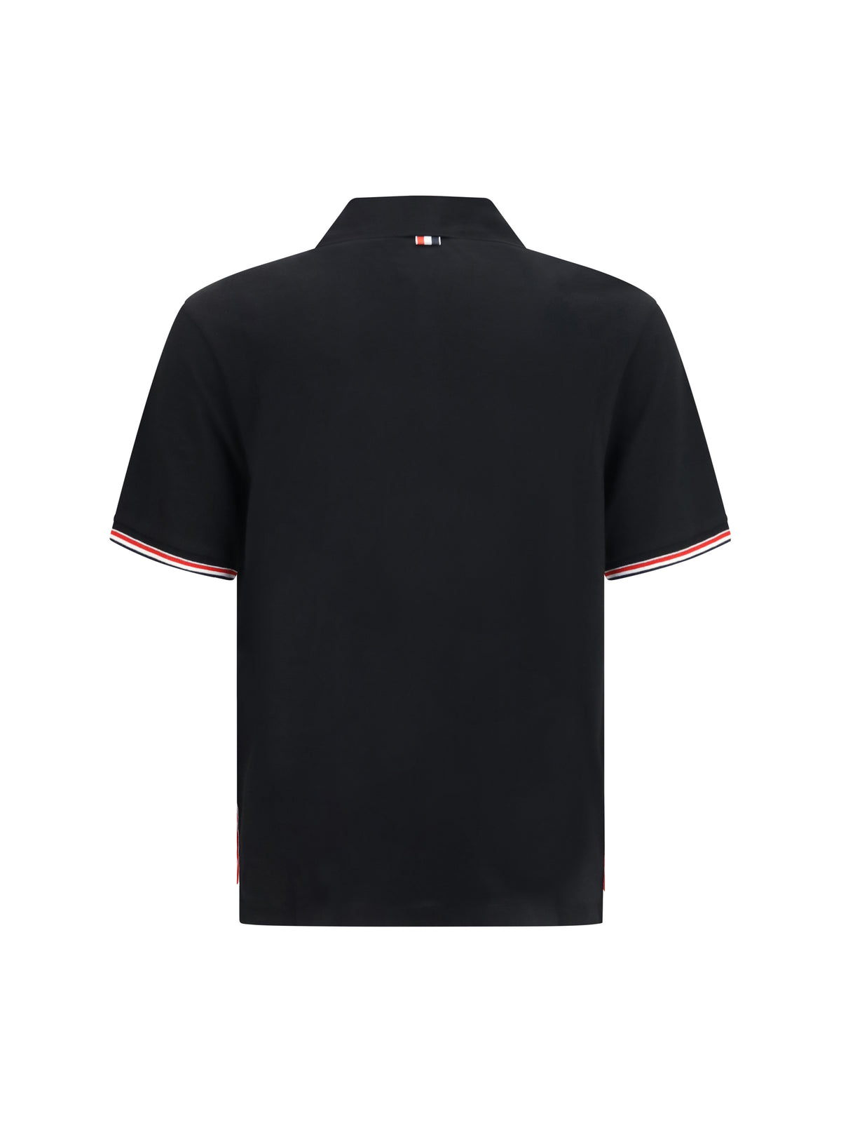 Thom Browne Men Rwb Striped Short-Sleeve Polo