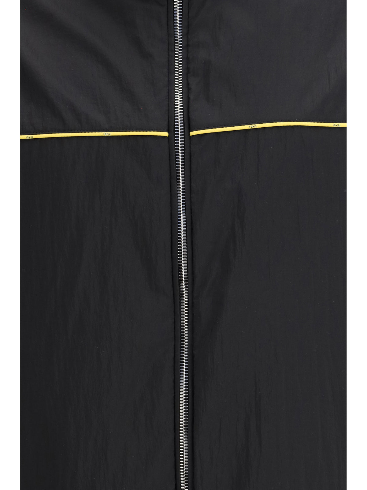 Fendi Men Ff Jacquard Zipped Reversible Windbreaker