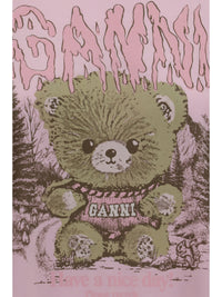 GANNI Ganni Women Teddy Forest Cotton T-Shirt