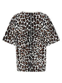 Dolce & Gabbana Women Animal Print Logo Plaque T-Shirt