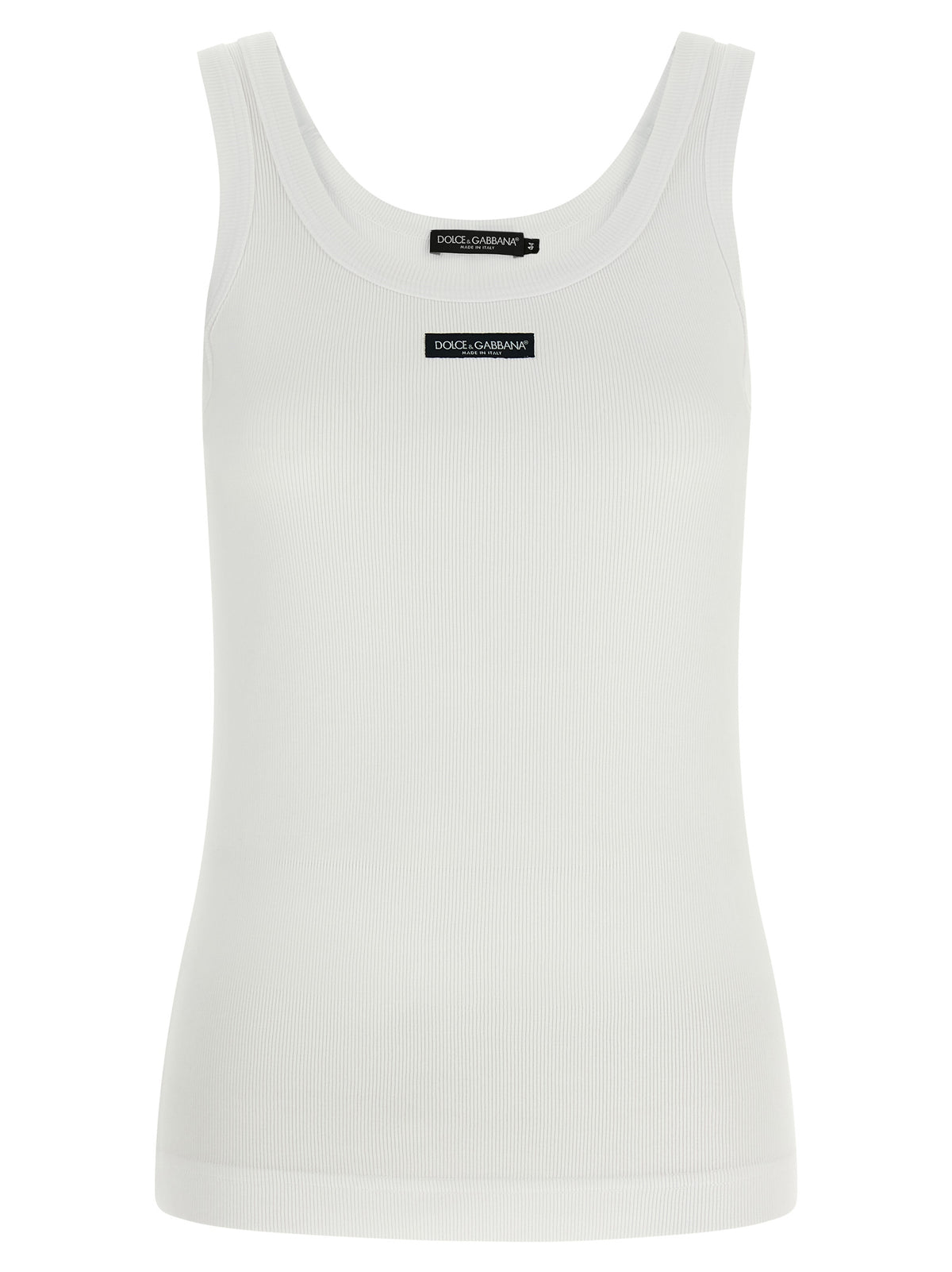 Dolce & Gabbana Women Logo Patch Tank Top